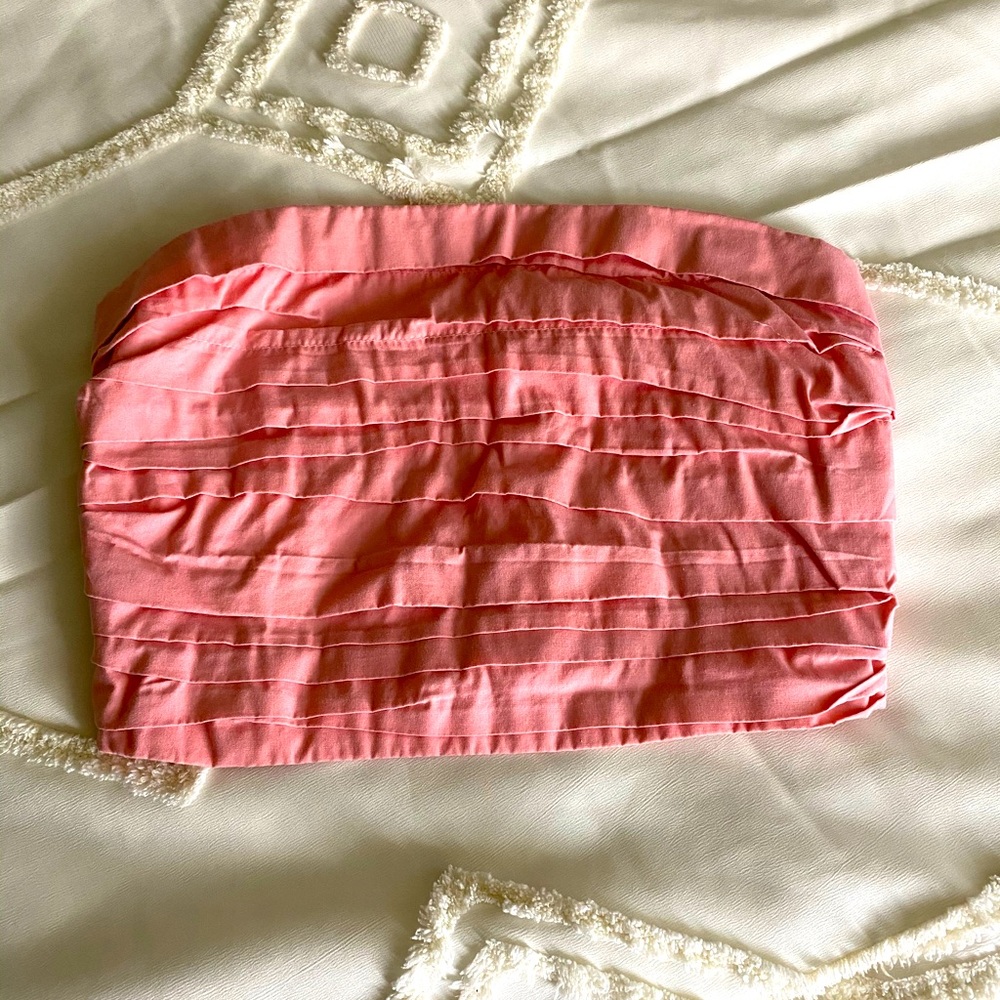 Abercrombie Poplin Crop Top - Size Small - Pink
